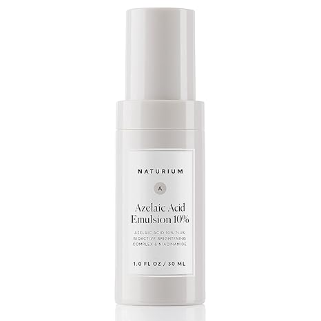 Naturium Azelaic Acid Emulsion 10% Plus Bioactive Complex & Niacinamide, Anti-Aging Skin Care, 1 oz