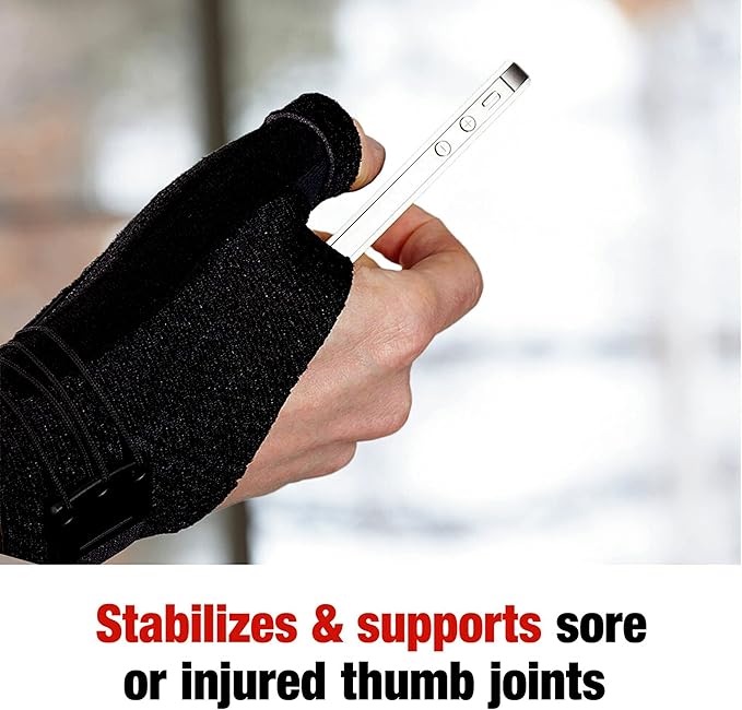 ACE™ Brand Deluxe Thumb Stabilizer, Adjustable, Black, 1/Pack