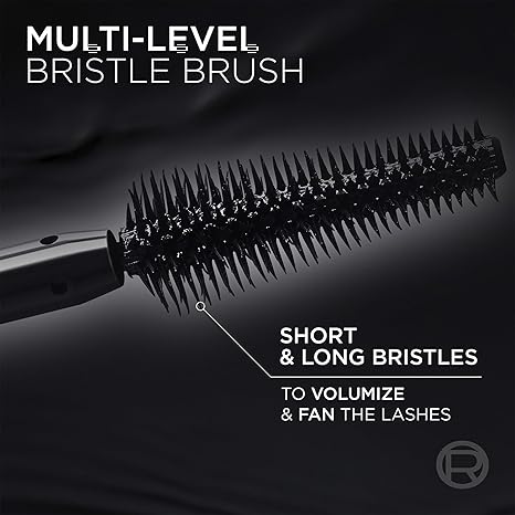 L'Oreal Paris Voluminous Panorama Mascara, Volumizing and Lengthening Formula, Longwear, Smudge-Resistant and Washable, All Night Black Mascara, 0.33 Fl Oz