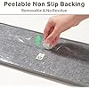 PADOOR 15PC Stair-Treads Non Slip, 3D Peel and Stick Stair Treads for Wooden Steps Indoor, Stair-Carpet Treads Washable Reusable Adhesive Stair-Runner Rugs for Kids and Dogs 8"x30" Grey