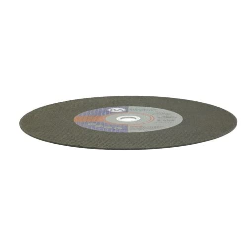Benchmark Abrasives Aluminum Oxide Type 1, 14 Inch Chop Saw Blade, Cutting Wheel with 3/32" X 1" Arbor, Fast Circular Saw Blades for Cutting Metal Steel Drywall - Grinding Wheel - 10 Pack