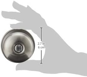 SCHLAGE Dexter by Schlage J40STR619 Stratus Bed and Bath Knob, Satin Nickel