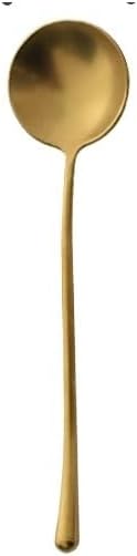 Silverware Set, 14681012pcs Retro Spoons Home Dessert Coffee Stirring Spoons(Gold,6 Pieces)