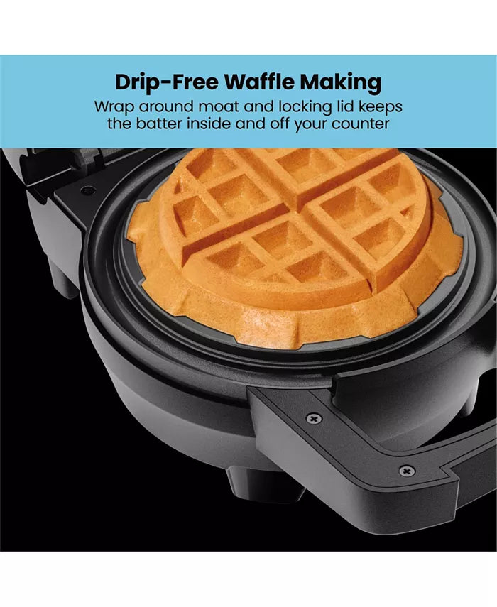 5" Stuffed Belgian Waffle Maker w/ Non-Stick Surface