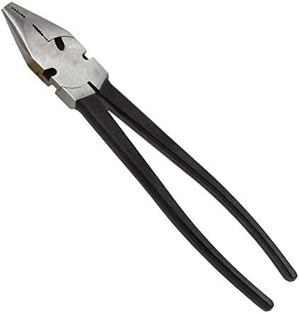 10" Premium Fence Pliers Round Nose Utica Style