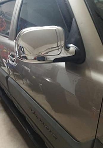 Chrome Full Mirror Covers for 1999-2007 Chevrolet Silverado GMC Sierra; for 2000-2006 Chevrolet Tahoe Avalanche GMC Yukon and Yukon XL; for 2002-2006 Cadillac Escalade (FA-282400)