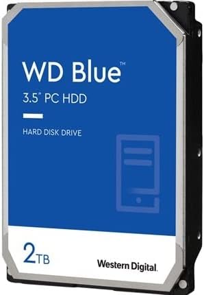 Western Digital 2TB WD Blue PC Internal Hard Drive - 7200 RPM Class, SATA 6 Gb/s, 256 MB Cache, 3.5" - WD20EZBX