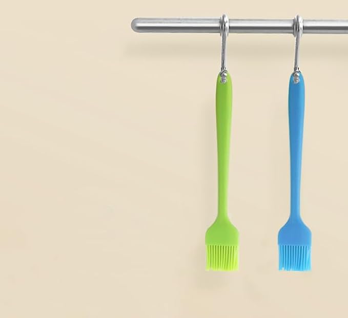 Silicon Basting Brushes, Heat Resistant Pastry Brushes, Spread Oil Butter Sauce Marinades for BBQ Grill Barbeque Kitchen Baking (Blue)
