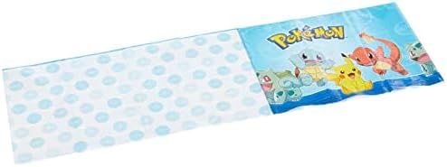 Amscan Pokemon Design Plastic Table Cover - 52' x 96' | Multicolor | 1 Pc