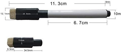 10 Pack Magnetic Dry Erase Markers with Eraser Cap Tips. Magnetic Feature is Great to Use On Fridge, Locker, Etc.(Black)