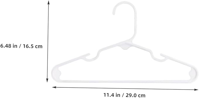 MAGICLULU Space-Saving Boys and Girls Hangers 20pcs Plastic Hangers for Baby Clothes Skid-Resistant Easy to Use
