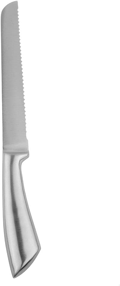 Coarse Tooth Cake Knife, Stainless Steel Bread Knife Baking Fine Toothed Coarse Toothed Flat Cake Knife Toast Sawtooth Slicing Knife