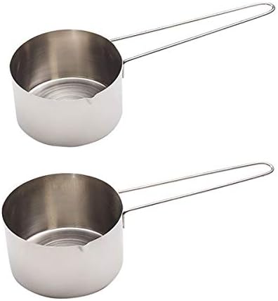 American Metalcraft MCL12 Stainless Steel Measuring Cup, 1/2-Cup