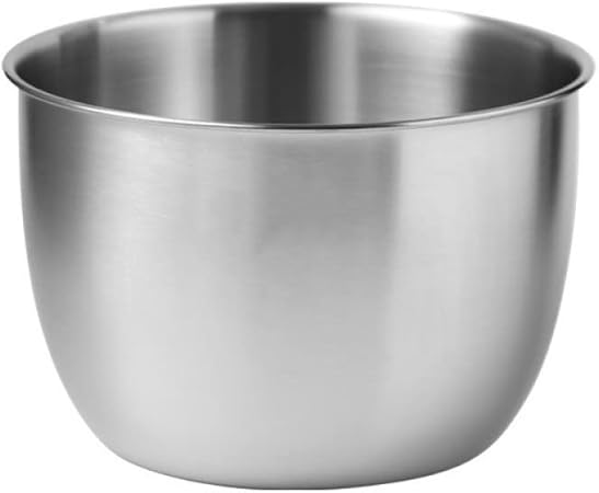 Gigicloud Stainless Steel Mixing Bowl, 304 Stainless Steel Deep Bowl Deep Anti-flying Design Kitchen Metal Bowls for Cooking Baking Mixing Marinating Cake Bread Salad