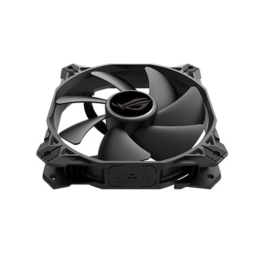 ASUS ROG Strix XF120 Whisper-Quiet, 4-pin PWM Fan for PC Cases, Radiators or CPU Cooling (120mm, up to 400,000 Hours lifespan, Magnetic-Levitation, 1800RPM)