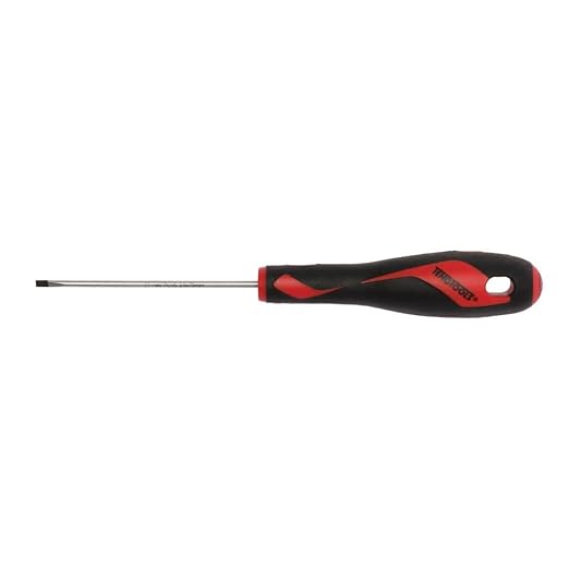 Teng Tools 2.5mm 332 Inch x 75mm 3 Inch Long Flat Type Slotted Head Screwdriver - MD915N, Silver