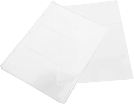 20pcs Banknote Collection Book Stamp Holder Stamp Books for Collecting Stamps Stamp Storage Bag Money Binder Coin Storage Book Stamp Album Bill Protector Sleeves Transparent PVC