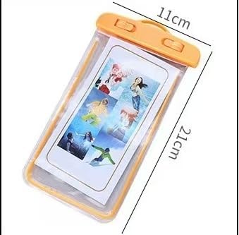 Luminous Waterproof Phone Bag, Suitable for dust-Proof and Dry Bags of All Devices up to 6.0 inches in Size (Black)