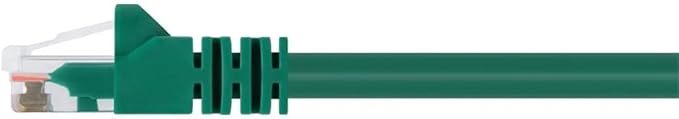 Monoprice Cat6 Ethernet Patch Cable - Snagless RJ45, Pure Bare Copper, 550MHz, UTP, 24AWG, 14 Feet, Green - Fullboot Series