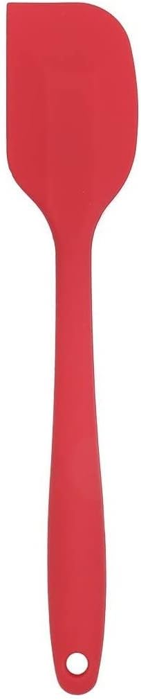 YAKOLAK Premium Silicone Non-Stick Heat Resistant Spatulas with Steel Core Kitchen Utensils Non-Stick for Cooking, Baking and Mixing, 9 Inch Red