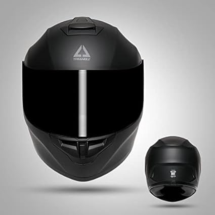 TRIANGLE Motorcycle Helmets Full Face Motorcycle Helmet for Men & Women with Tinted and Clear Visor Meet Dot Approved