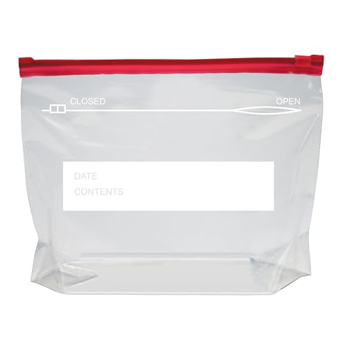 Basics Slider Quart Food Storage Bags, BPA Free, 120 Count (box slightly damaged)