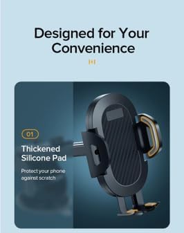 Car Phone Mount with Suction Cup Universal Phone Holder Stand for Dashboard Windshield Compatible with iPhone 13 12 11 Pro Max X 8 7, Samsung Galaxy, Xiaomi, Huawei, GPS Mobile Support