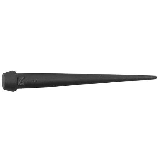 Klein Tools 3256 Broad-Head Bull Pin Made of Forged, Made in USA, Heat-Treaded Steel With Black Finish, 1-116-Inch