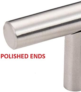 Stainless Steel T Bar Kitchen Cabinet Hardware Pulls Handles Knobs 2" - 24"