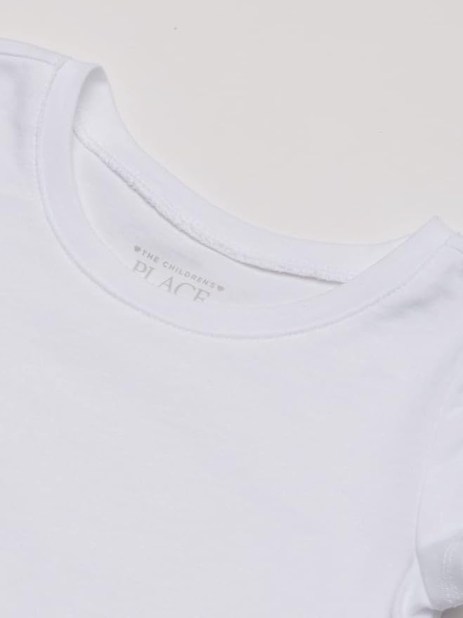 The Children's Place Baby Girls' and Toddler Basic Short Sleeve Layering T-Shirts