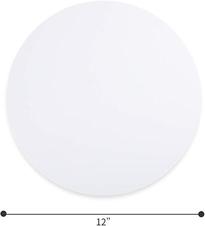 Transon 6-Pack Round Canvas Panel for Painting 12inch