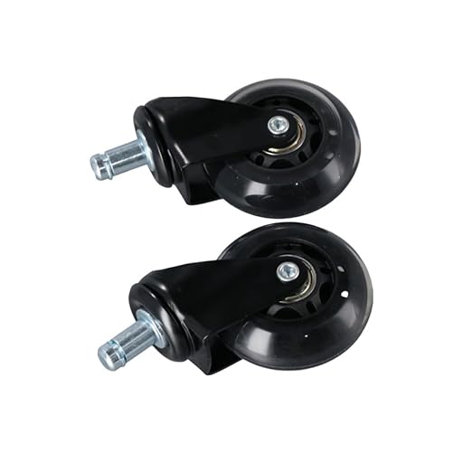 2Pcs Chair Wheel Durable Practical Multifunctional Universal Office Chair Swivel Caster Replacement Desk Wheel