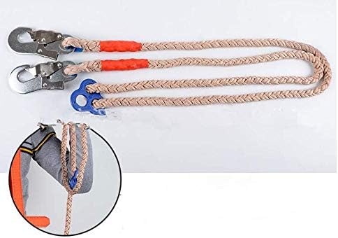 HUAWELL Body Safety Harness for Climbing Cement Pole with Two Safety Rope International Standard (Safely rope)