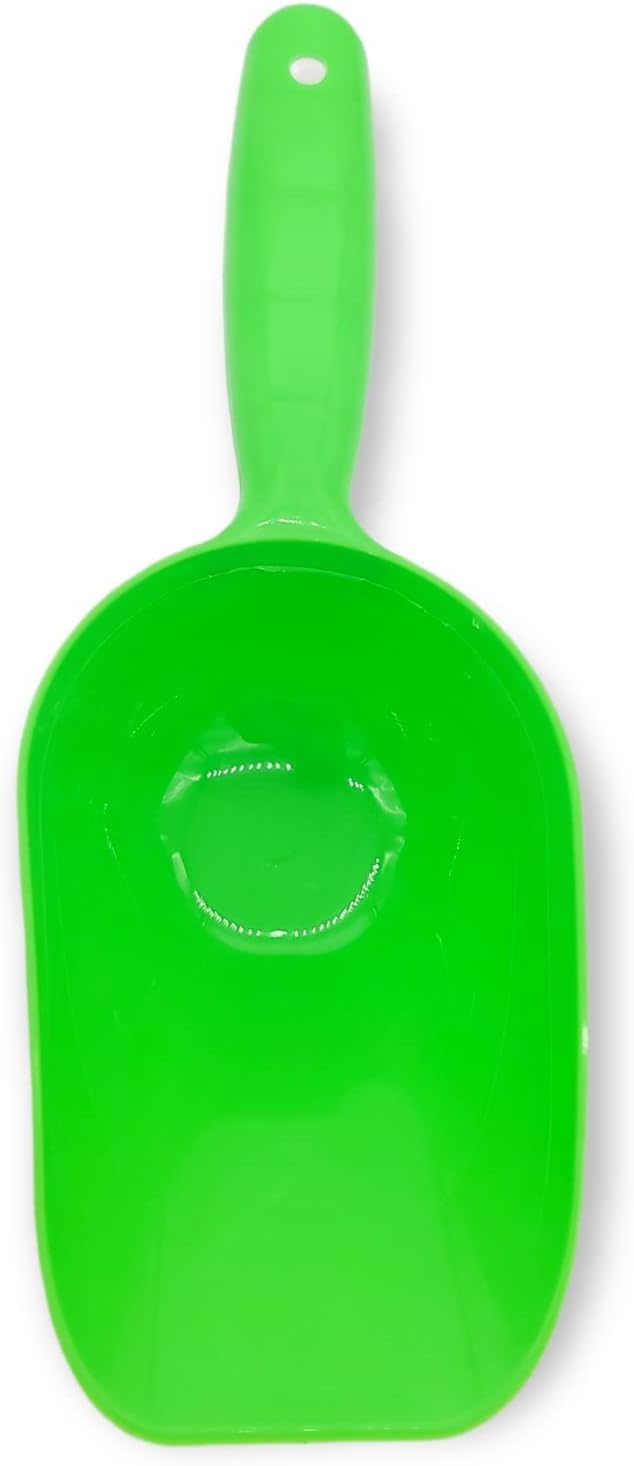 Colorful BPA-Free Pet Food Scoop - Measures Up To 1 Cup (Green, 1 Pack)