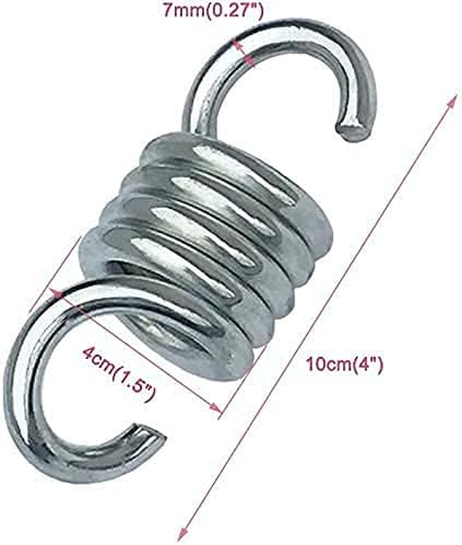 Heavy Duty 1100LBS Capacity 4INCH Spring Hammock Chair - Porch Swing Suspension Hanger for Hammock, Boxing Bag, Hanging Chair, Gym, Patio - 2 Pieces