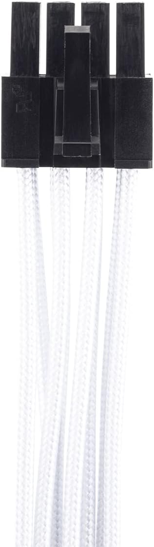 CPU Cable for Corsair, 70CM Male to Male 8 Pin to 44 Pin EPS CPU Power Cable for Thermaltake Modular Power Supply (27'') (White 18AWG)