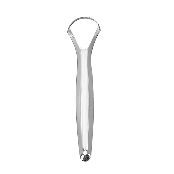 Tartar Removal Tool Oral Tongue Scraper Cleaner for Freshing Breath Portable Non-slip Handle A
