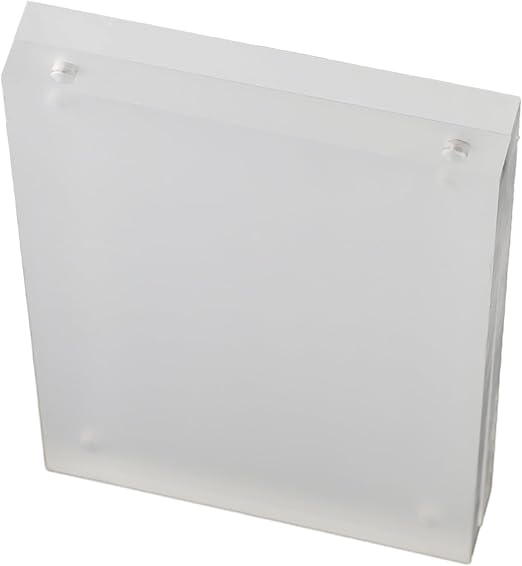 1pc Transparent Acrylic Picture Frame, Frameless Clear Frame Double Sided Magnetic Frame, Free Standing Desktop Display Stand Acrylic Frame (Thickness: 10+10mm)(10 x 15cm)