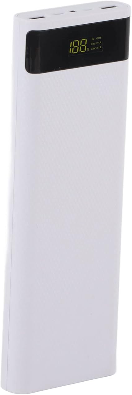 S10 ABS 10 X Portable DIY Normal Battery Box No Welding Quick Charging Supports All of Mobile Phone (White)