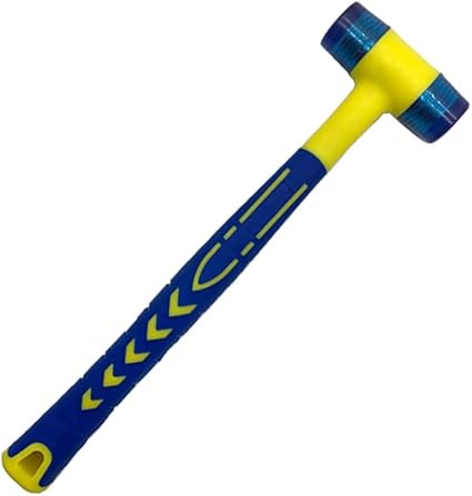 Auto Body Blending Dent Hammer Screw-On Tip 1pcs Head Dent Removal Tool Tap Down Tool Hand Mace Special Design for Repair and Dent Fix Power Tools (Blue Hammer)