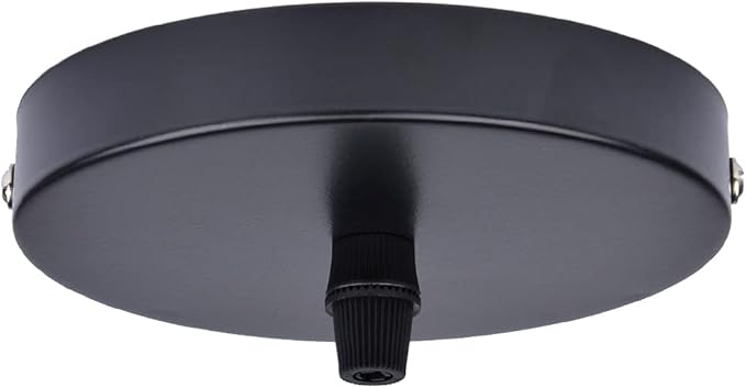 Arturesthome 4.7" Black Ceiling Canopy Light Kit Rewind Single Hole with Hardware,Ceiling Plate for Pendant Lighting or Chandelier,Easier to Install Than Standard Canopies