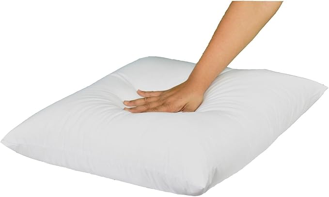 MoonRest Square Pillow Form Insert Hypoallergenic Sham Stuffer, 100 Polyester Microfiber Fill, Lined with Woven Cotton Blend Cover for Decorative Pillow Couch Sofa Bed Cushions 23 X 23