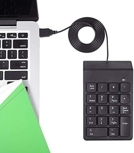 Numeric Keypad,USB Numeric Keypad, USB 18 Key Number Numeric Keypad Keyboard for LaptopNotebook PC Computer