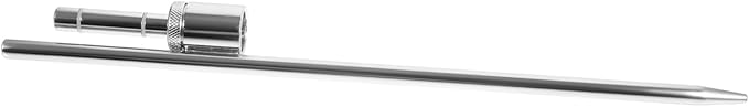 YARNOW Stainless Steel Flag Pole Holder Ground Stake Silver Flag Spike Ground Stake Flag Pole Support