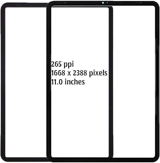 A-MIND Front Glass Outer Panel Lens for iPad Pro 11 1st Gen 20182nd Gen 2020 Screen Replacement (Not LCD and Touch Digitizer) Compatible with A2013 A1934 A1980 A1979 A2068 A2230 A2228 A2231