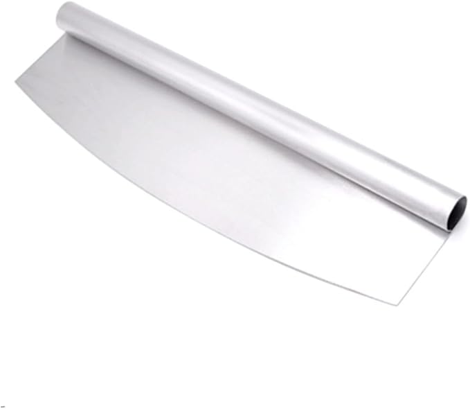 Pizza Cutter Rocker Style Slicer Food Grade Stainless Steel Easy to Clean Great for Kitchen Essentials and Baking Tools