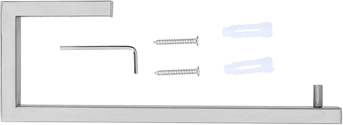 304 Stainless Steel Towel Rack | Bathroom Towel Holder with Protective Coating | Wall Mounted Hand Towel Rack for Bathroom/Kitchen/Laundry Room | Brushed Finish, Simple to