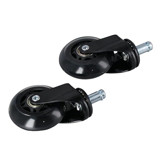 2Pcs Chair Wheel Durable Practical Multifunctional Universal Office Chair Swivel Caster Replacement Desk Wheel