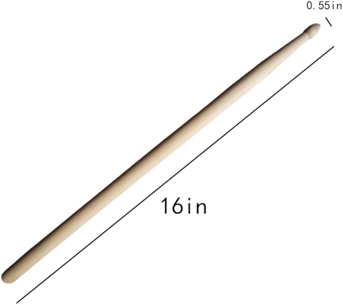 Drum Sticks - Drum Sticks Set - Acorn Wood Tip for Larger Sweet Spot - Hickory Drum Sticks - Consistent Weight and Pitch - 1 Pair