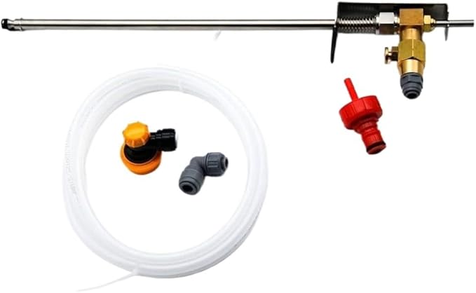 Stainless Bottle Filler Beer Gun, 1pcs stainless steel extended beer gun1PCS 5.6ft hose1 set of quick couplings,